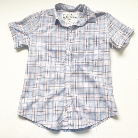 Frank & Eileen Shirt Top Blouse Button Down Up Billie Jean Cotton - Picture 1 of 5